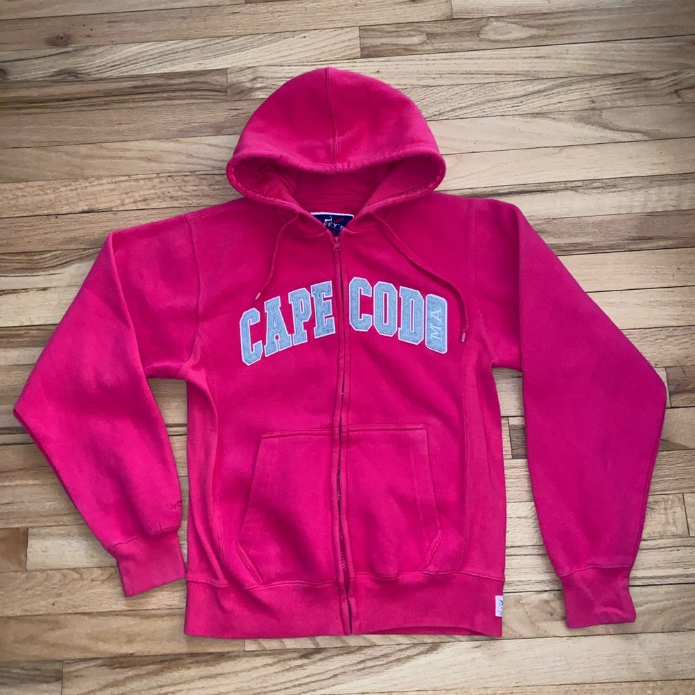 Cuffys Pink Cape Cod Zip Up Hoodie